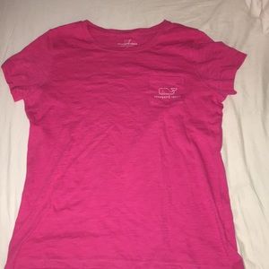 VINEYARD VINES WOMENS PINK SHORT SLEEVE SIZE SMALL
